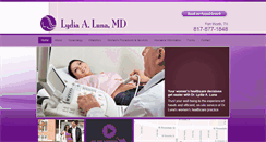 Desktop Screenshot of lydialunamd.com